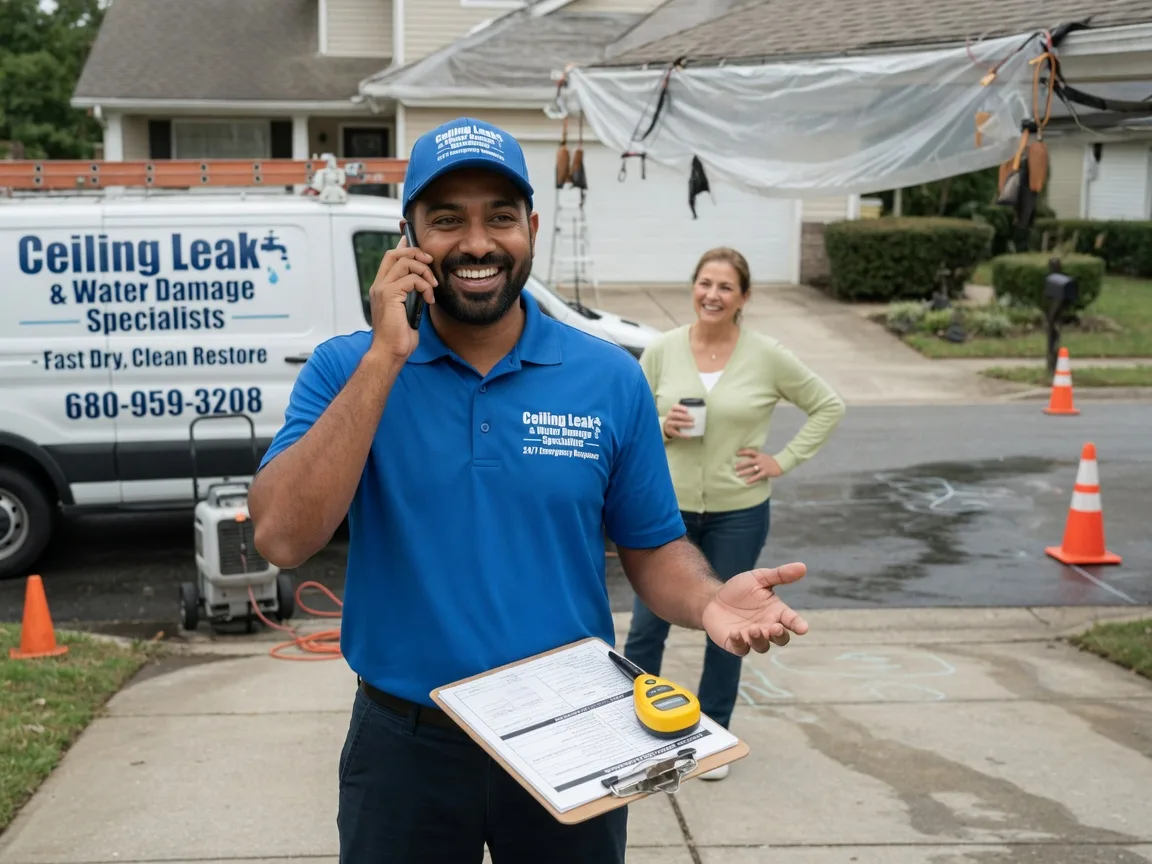 Ceiling Leak Cleanup Orion, IL FAQs
